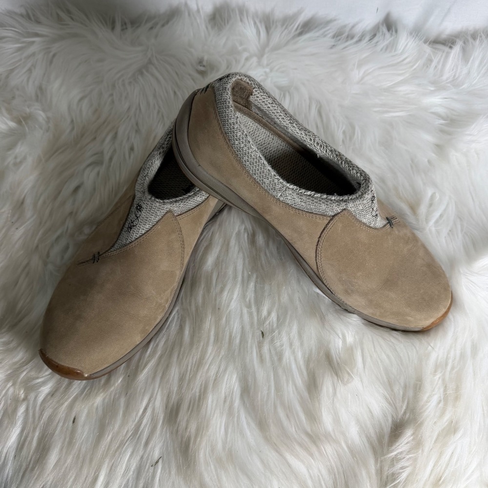 Smartwool‎ Timberland Tan Leather Slip On Shoes Vibram EcoStep Shoes Womens 9